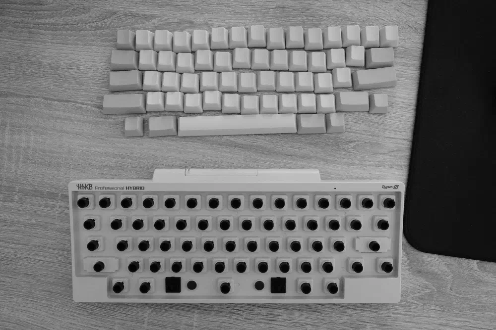 Keycaps removed
