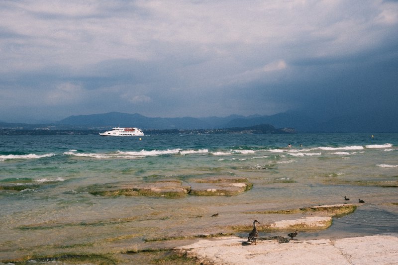 Little swim at the Grotte di Catullo