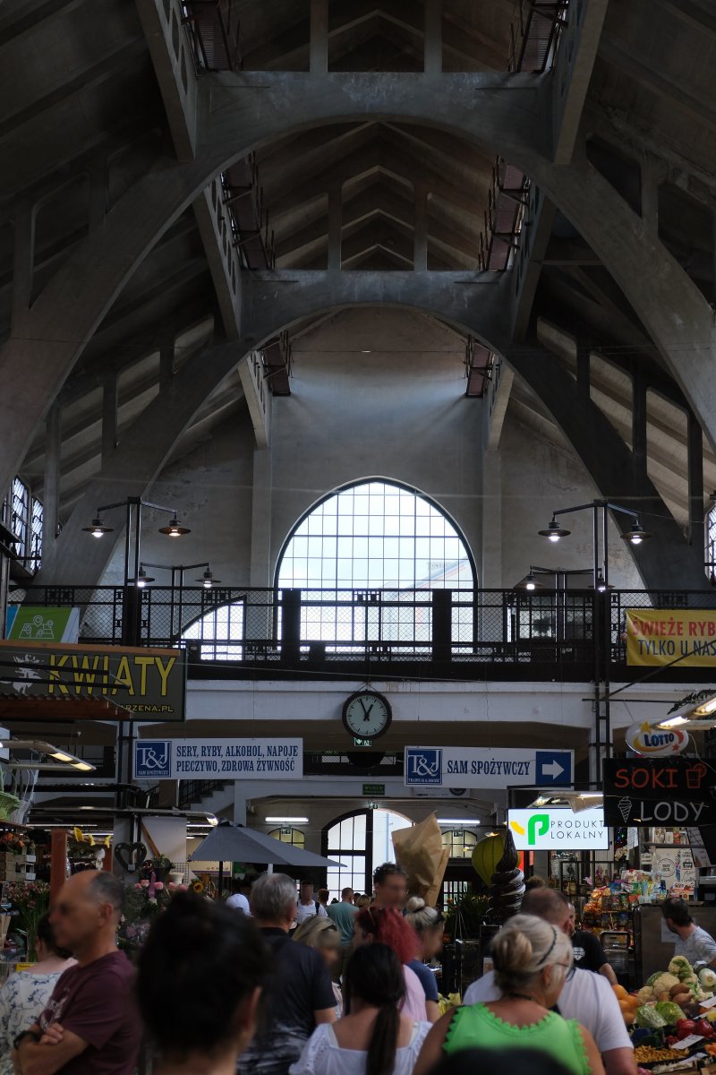 Warsaw brutalist market